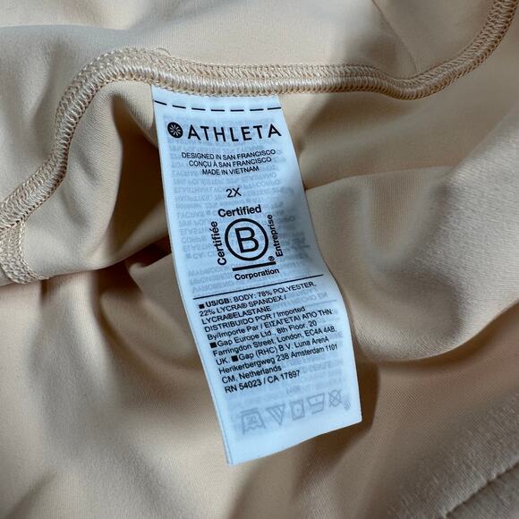 Athleta Ultra High Rise Elation 7/8 Tight Carnation Peach Women's Size 2X NEW - Picture 6 of 12